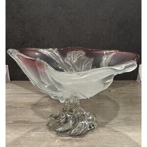 Mikasa Pink Tulip 7" Footed Centerpiece Bowl